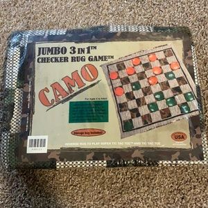 NWT- jumbo checker rug game